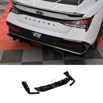 Диффузор заднего бампера с LED-лампой Hyundai Elantra 2023+ (тип 2)