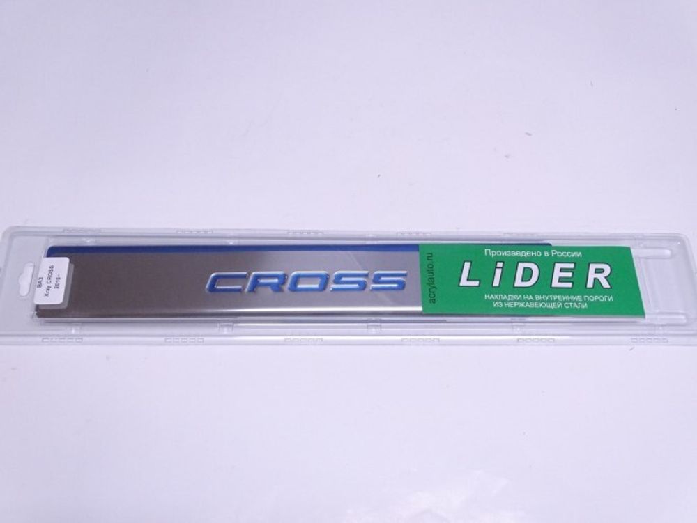Накладка порога салона /Lada XRAY Cross/ хром 4 шт (LIDER)