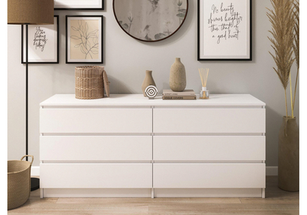 Комод Woodville Мадера К6М белый