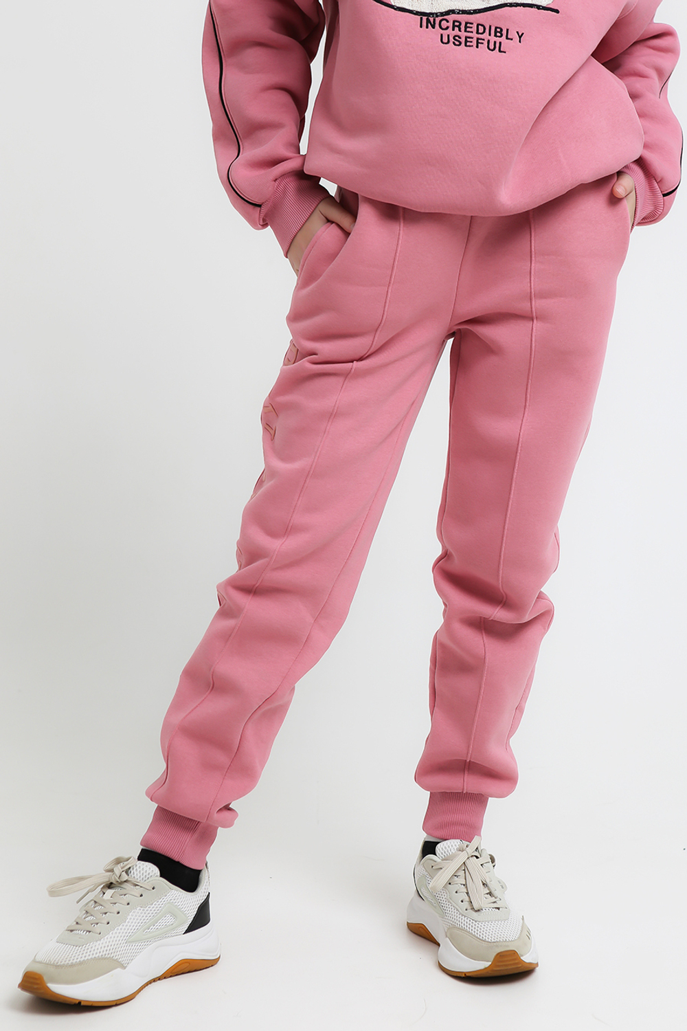 Брюки трикотаж. кэжл. с начесом д/д Beneti (T) 6300