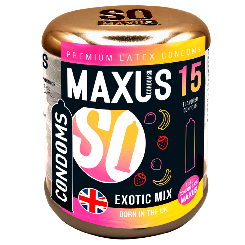 Презервативы Maxus Exotic Mix Ароматизированные, 15 шт