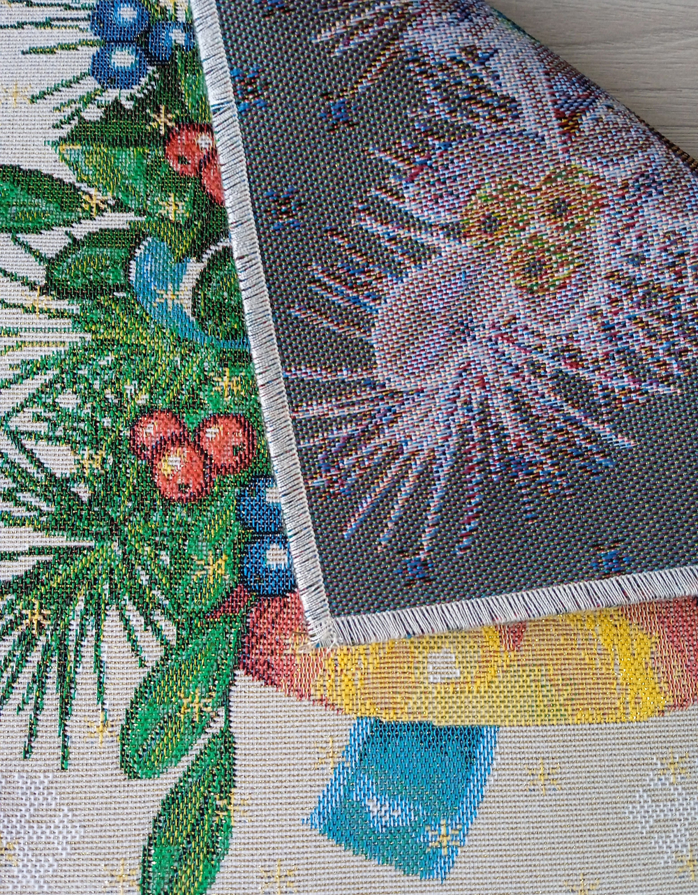 Набор декоративных гобеленовых салфеток Колокольчик 6шт 26х25 см