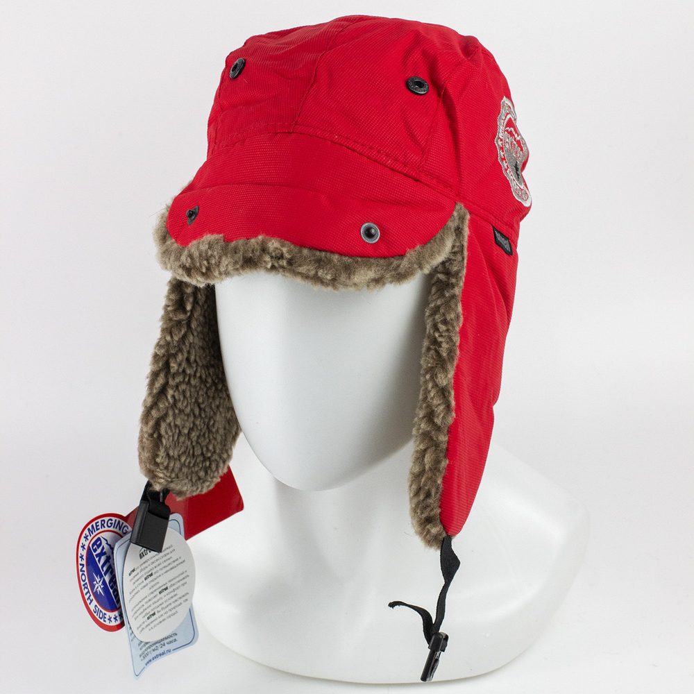 Шапка-ушанка Extreal "Стрит" (мех барашек коричневый, мембрана) XL