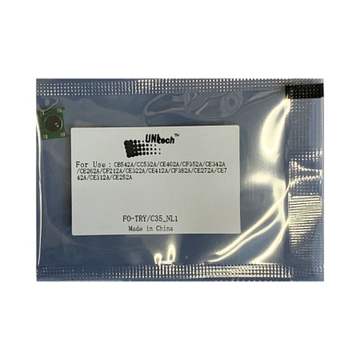 Чип для картриджа HP CB542A/CE402A/CF352A/CF212A/CF382A/CE742A/CE312A/Canon 716/718/729/731 yellow UNItech(Apex)