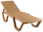 Лежак Атлант арт.4379-GS, пластик (бежевый)