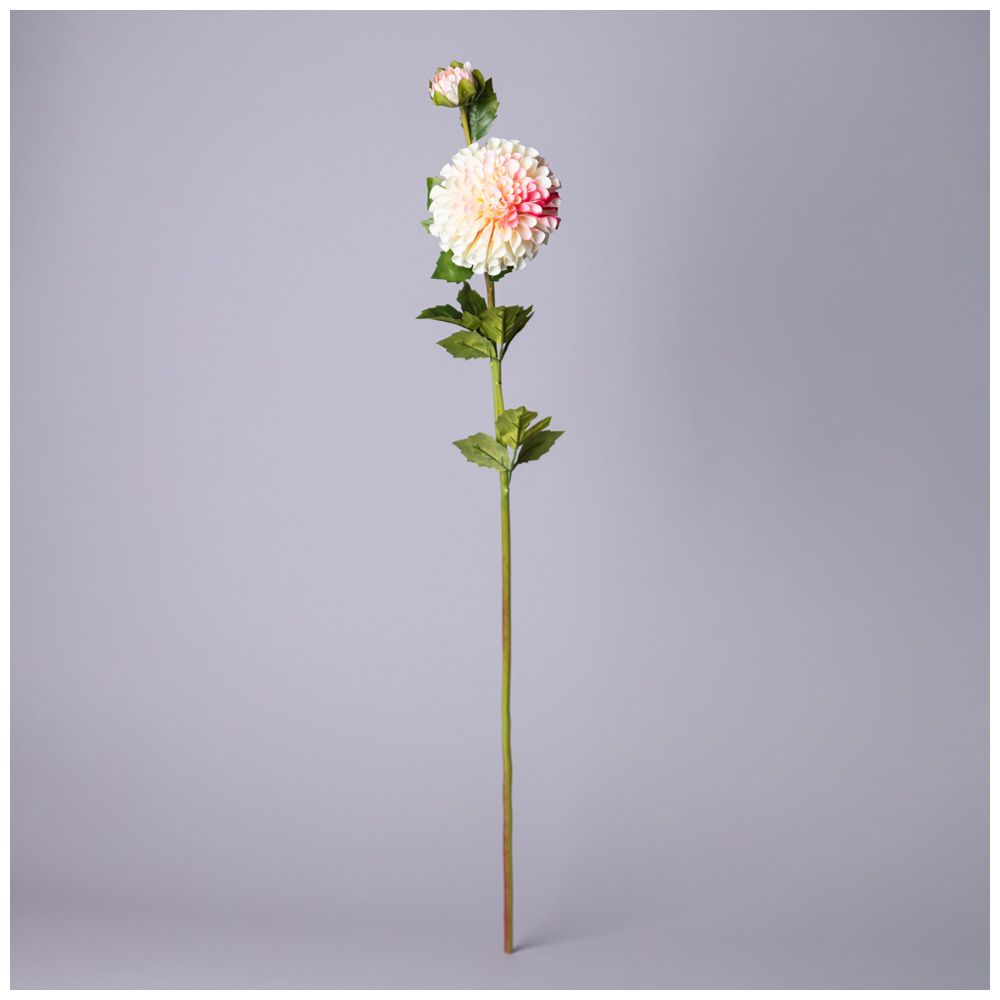 ЦВЕТОК ИСКУССТВЕННЫЙ ГЕОРГИНА ДЛИНА=80СМ , ЦВЕТ ВАНИЛЬНЫЙ МАЛ.УП.=36ШТ