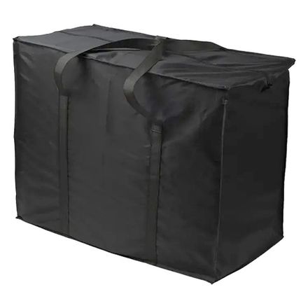 Сумки хозяйственные матерчатые 40х35+20см с молнией "Черная" (1/10шт)