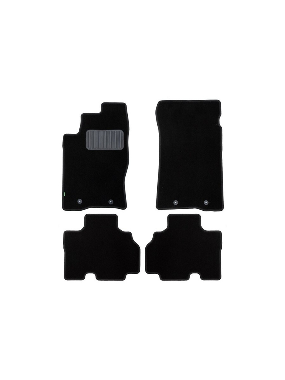 Коврики в салон для SSANGYONG Kyron 2005-2007, 2007-2015, внедорожник , 4 шт. (текстиль) KLEVER02610201210KH