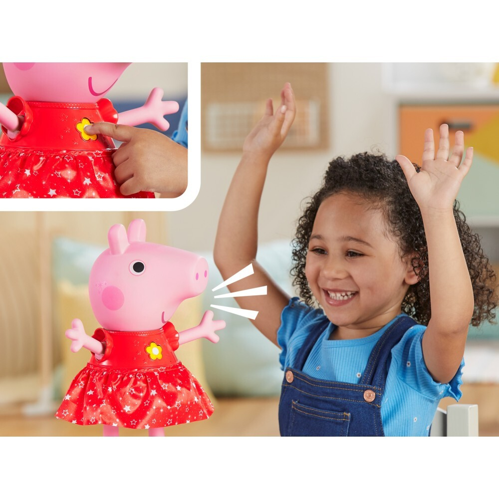 Hasbro Peppa Pig - Грязные лужи Кукла Пеппа Вечеринка с музыкой F8873