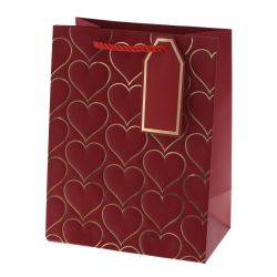 GAEM Пакет подарочный S (бумага 210г/м2, блок 12шт), L18 W10 H23 см, 4в.