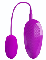 Лиловое виброяйцо с удобным пультом управления вибрацией (Цвет: лиловый)