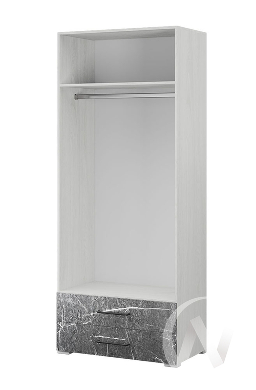 Шкаф 2-х створчатый Спальня Теана МДФ (ясень анкор светлый/мрамор дарк)