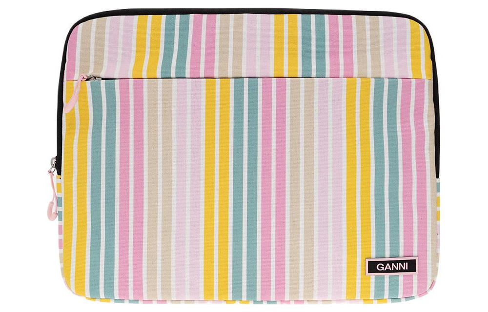 GANNI Organic Cotton Laptop Bag Regular Women"s Multicolor