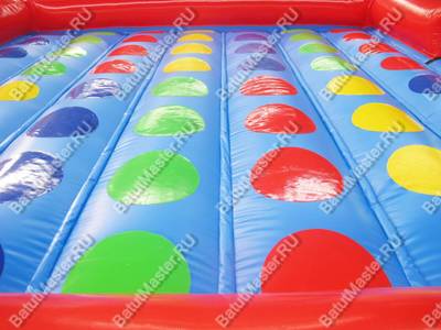 Интерактивная надувная игра "Твистер" 5*5*0.5 м, с постоянной подкачкой