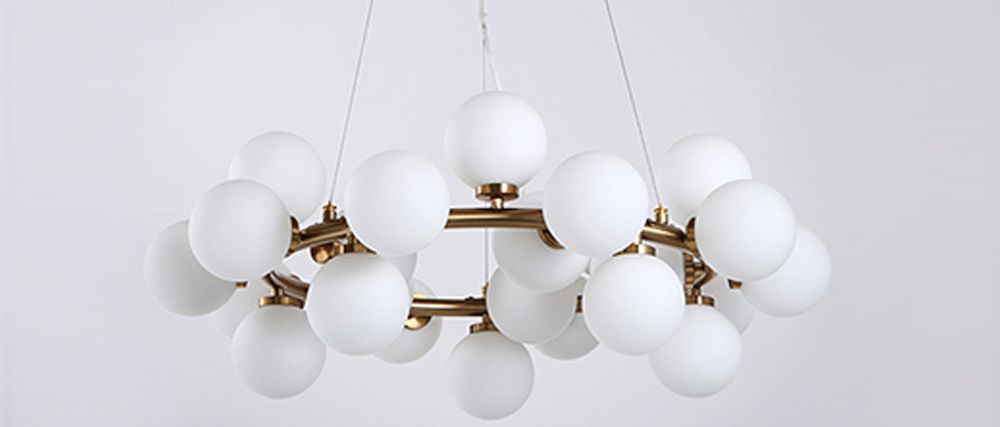 Люстра Milk Bubble Round Chandelier By Imperiumloft