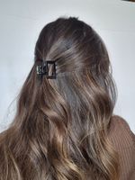 Краб для волос НАБОР 2 шт., 3,8 см, глянцевый, чёрный и черепаховый, MONTE VITA, 457010