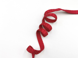 Бретелечная резинка со сборкой и блеском, 12 мм, темно-красный, (Арт: BR960/12-101), м