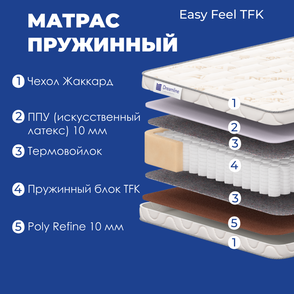 Матрас DreamLine Easy Feel TFK 140х195
