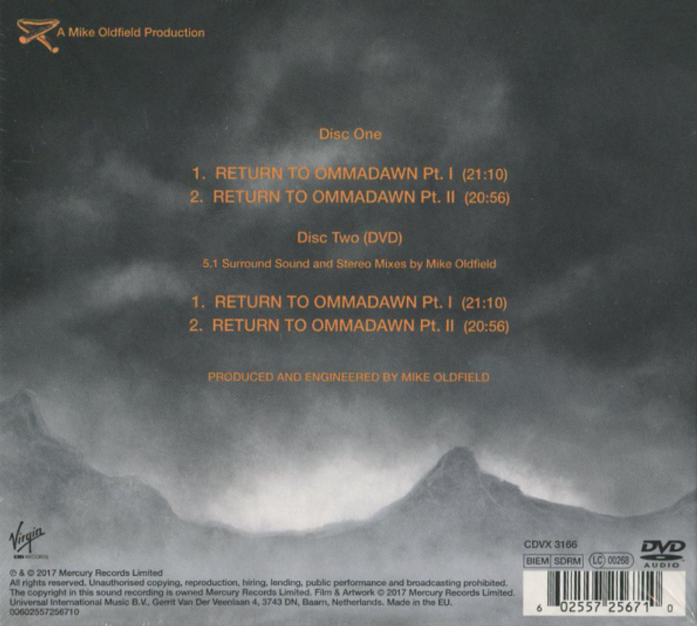 Mike Oldfield / Return To Ommadawn (CD+DVD)
