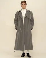 Серый тренч 