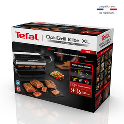 Умный электрогриль Tefal Optigrill Elite XL GC760D30, 16 автопрограмм