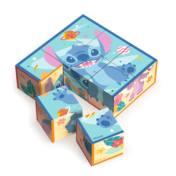 62083 &quot;TOWAR&quot; - Zabawka drewniana - Block puzzle Lilo &amp; Stitch MULTI / Disney Lilo&amp;Stitch