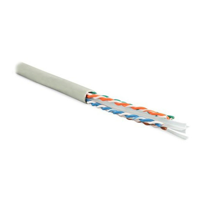 UUTP4-C6-S23-IN-PVC-GY-305 U/UTP кат.6, 4 пары, 0,55 PVC нг(А)-LS кабель витая пара Hyperline