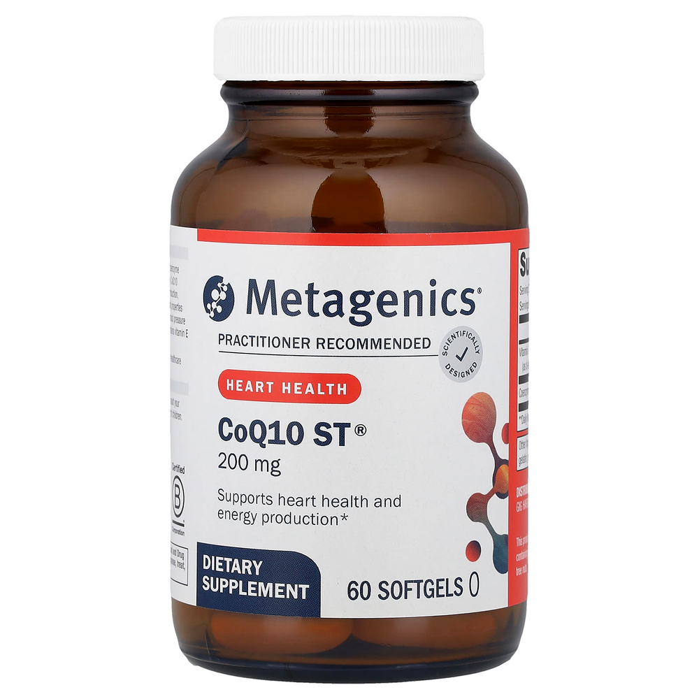 Metagenics, CoQ10 ST®, 200 мг, 60 капсул