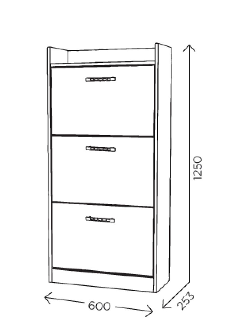 Обувница "Ева 3" М-6 (таксония темная), ЛДСП, Комфорт-S