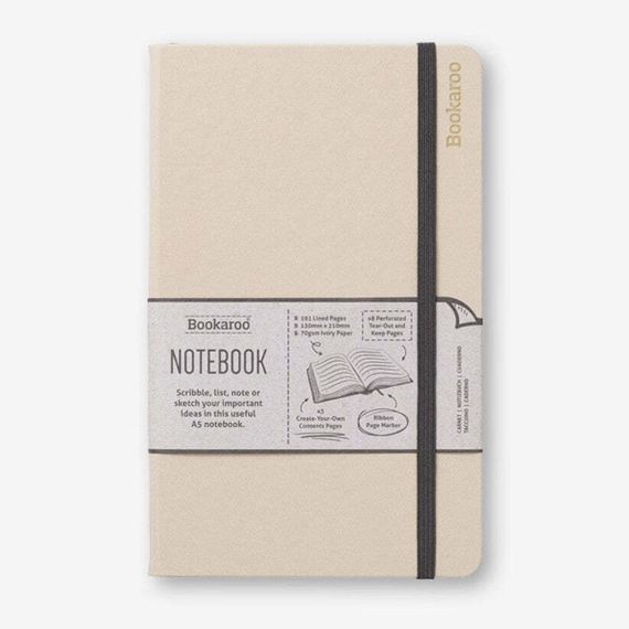 Bookaroo Notebook (A5) Journal - Cream