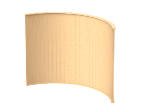 Перегородка радиальная 120° 192х59х140