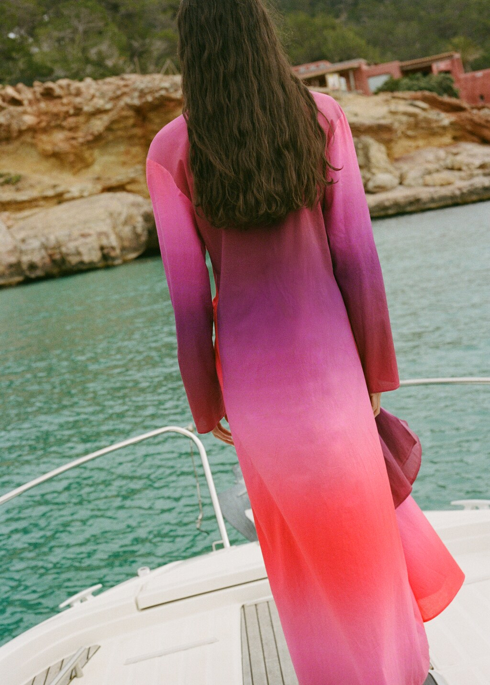 Хлопковое платье tie-dye