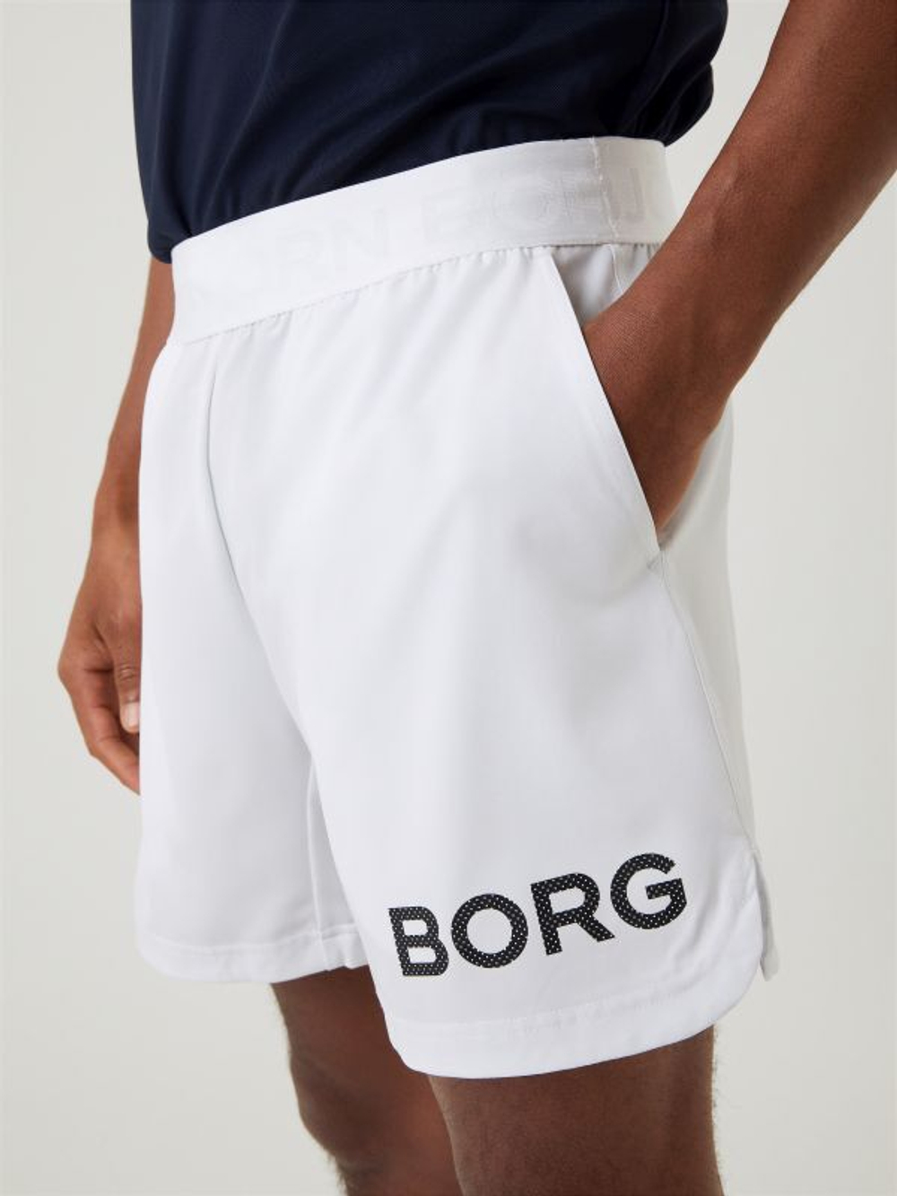 Мужские теннисные шорты Björn Borg Short Shorts - белый