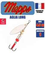 Блесна для рыбалки вращающаяся AGLIA LONG 2, Black