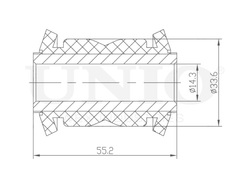 Сайлентблок передний переднего нижнего рычага UNIO RMP-20194
