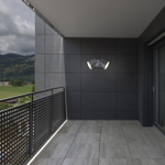 Уличный настенный светодиодный светильник 357829 STREET NT18 166 темно-серый LED 3000К 12W 220-240V KAIMAS