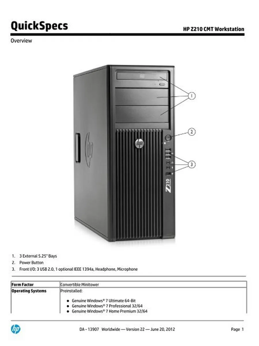 системный блок ПК HP Z210 CMT Workstation Intel Core i5/16GB ОЗУ/SSD 512/ WIN10