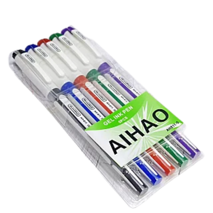Набор цветных ручек Aihao гелевые 5 шт