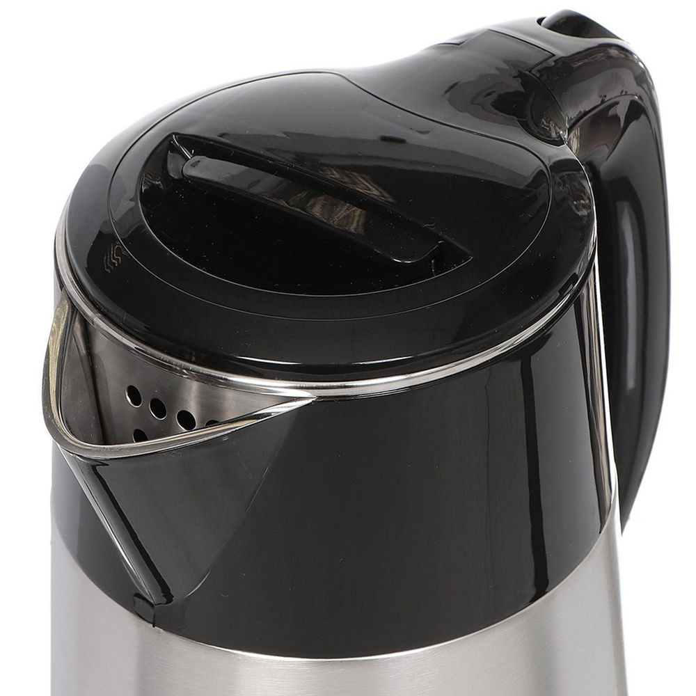 Чайник электрический Lofter, F01, черный, 2.2 л, 1500 Вт, скрытый нагревательный элемент, металл