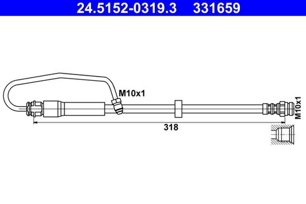 ATE - 24515203193-ATE - Brake Hose