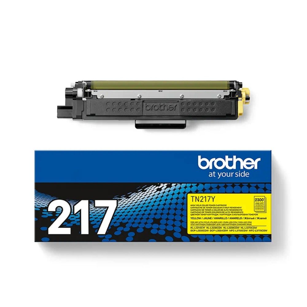 Тонер-картридж Brother TN-217Y для HL-L3230CDWR1/DCP-L3550CDWR1/MFC-L3770CDWR1 желтый (2.3K)