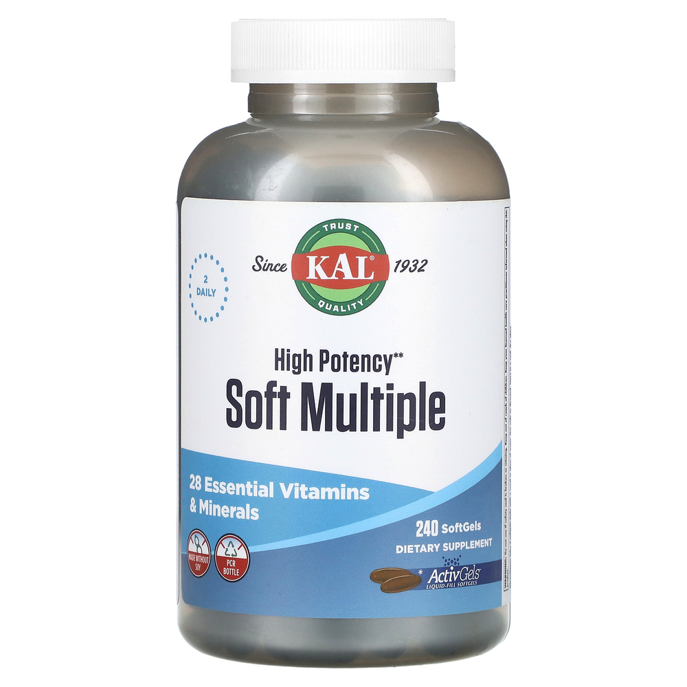 KAL, Soft Multiple, высокая эффективность, 240 мягких таблеток