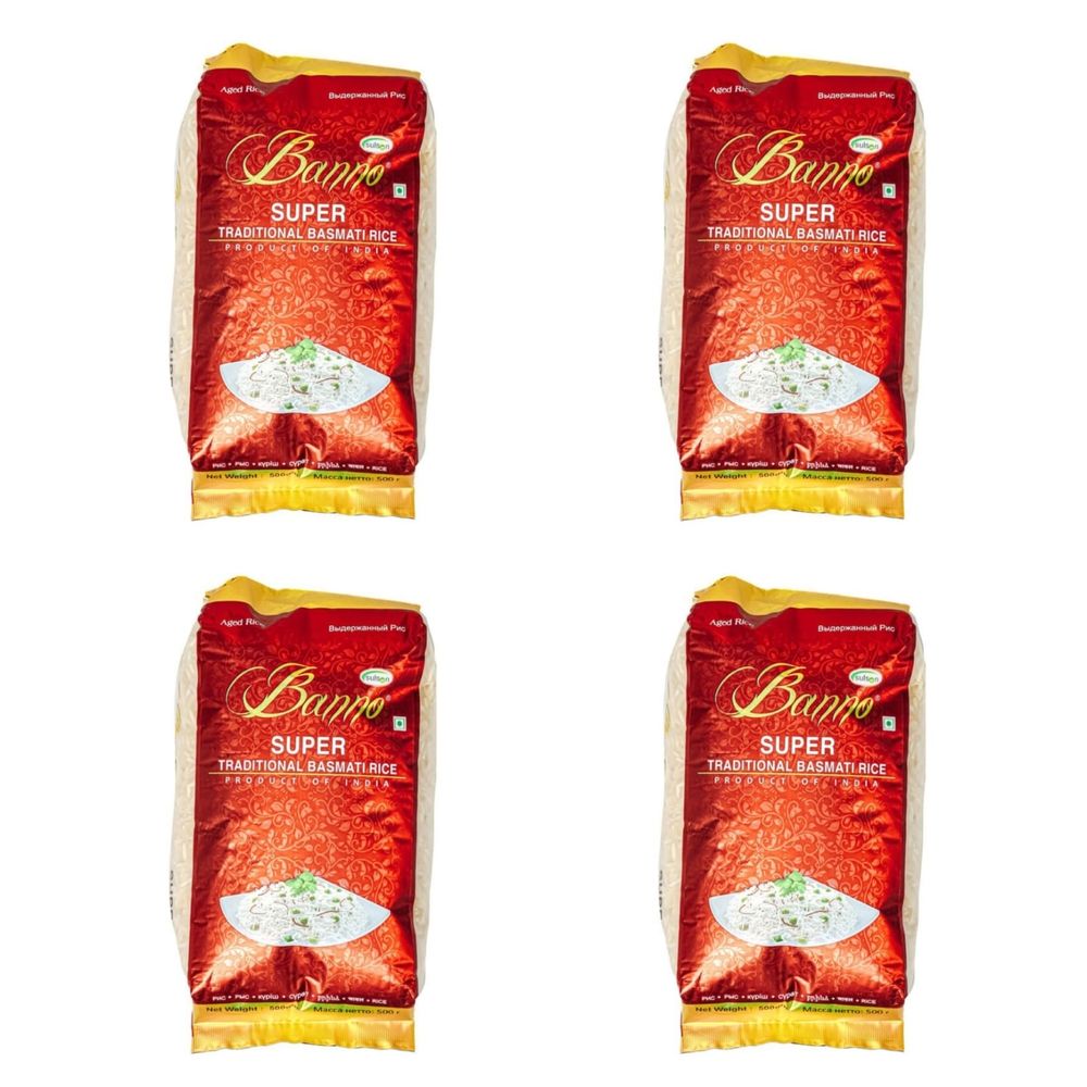 Рис Banno Басмати Super выдержанный 500 г x 4 шт