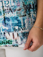 Футболка Фв-104/ментолакварель-буквы