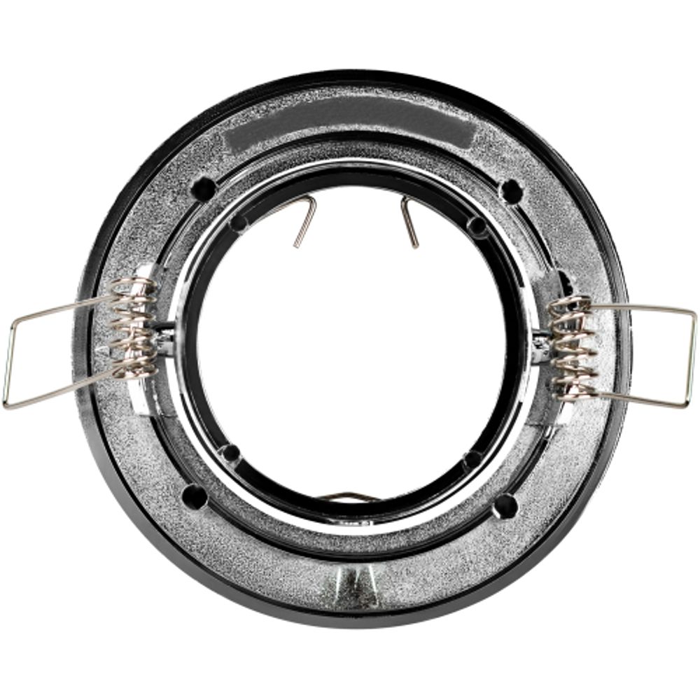 Светильник встраиваемый декоративный ЭРА DK17 CH/SH SL под лампу MR16 GU5.3 серебряный блеск/хром | Декоративные встраиваемые светильники