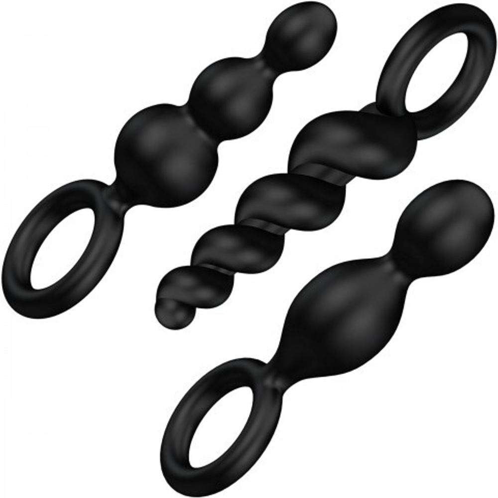 Набор анальных игрушек Satisfyer Booty Call black (набор 3 шт)