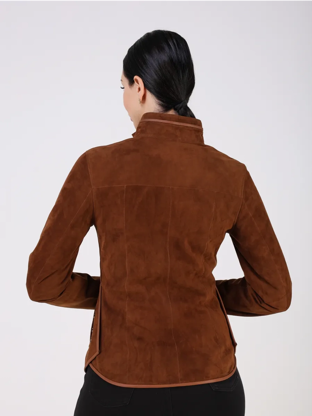 Кожаная куртка демисезонная замшевая двухсторонняя