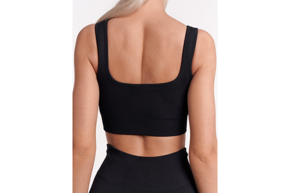 Топ Urbanfit в рубчик, размер L, черный