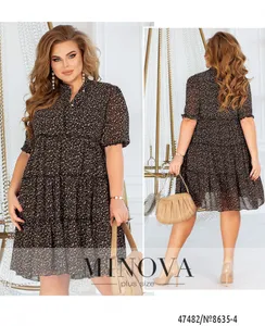 Платье 8635-4-чёрный Minova