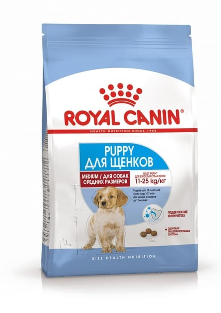 Royal Canin 4кг Medium PUPPY корм для щенков средних пород Royal Canin 4кг Medium PUPPY корм для щенков средних пород